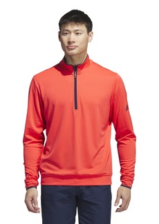 adidas Mens Quarter-Zip Pullover Bright red