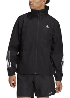 adidas Men's Bsc 3-Stripes Rain Rdy Jacket - Black