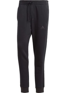 adidas Men's Size Essentials Fleece 3-Stripes Tapered Cuff Pants