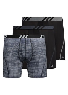 adidas Men's Sport Performance Mesh Boxer Brief Underwear (3-pack)