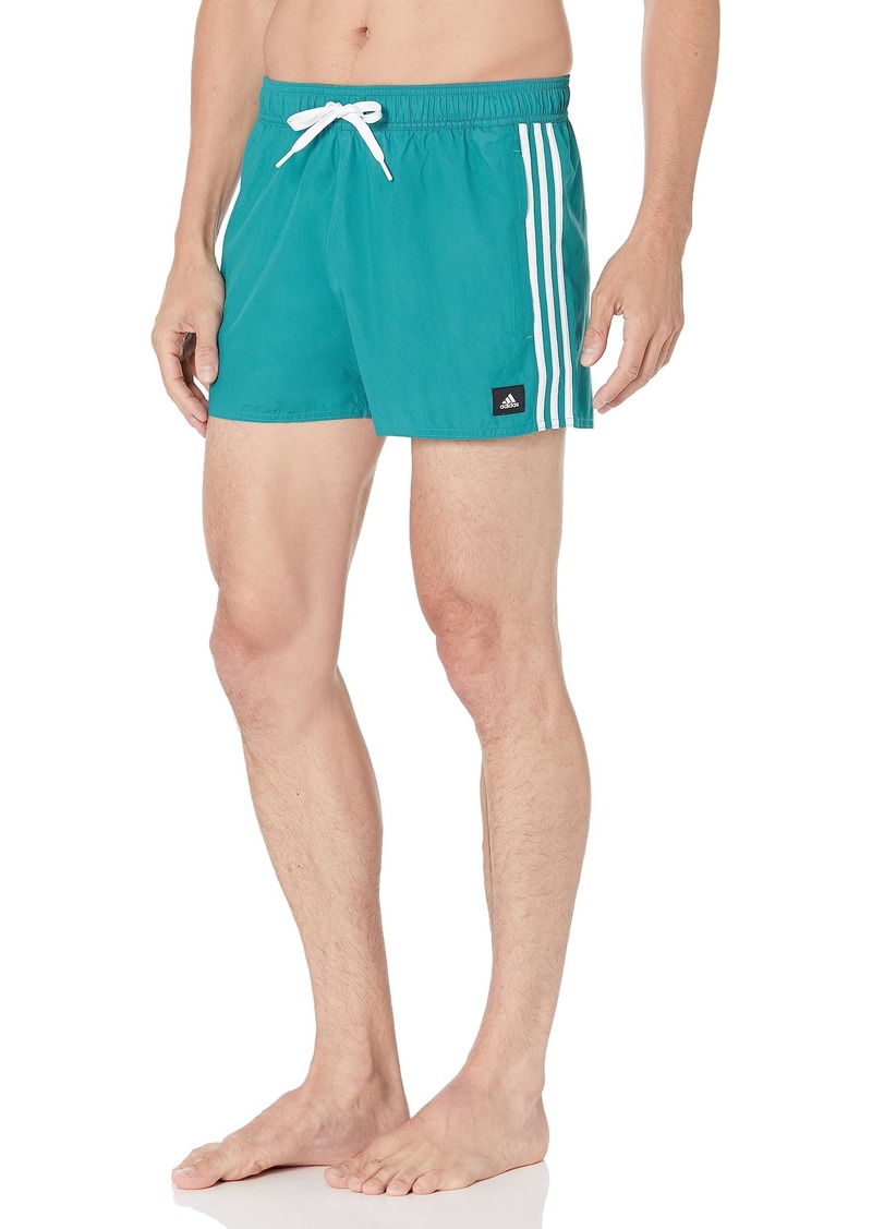 adidas Men's Standard 3-Stripes Classics Swim Short Length