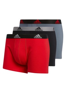 adidas Men's Stretch Cotton Trunk Underwear (3-Pack)