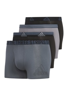 adidas Men's Stretch Cotton Trunk Underwear (4-Pack)