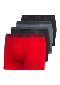 adidas Men's Stretch Cotton Trunk Underwear (4-Pack)