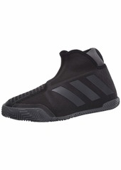 adidas Men's Stycon Laceless Clay Court Tennis Shoe core Black/Night Met./Grey Six  M US