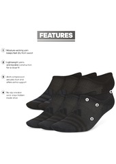 adidas Men's Superlite 3.0 No-Show No-Slip Socks - 6 pk. - Black