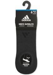 adidas Men's Superlite 3.0 No-Show No-Slip Socks - 6 pk. - Black