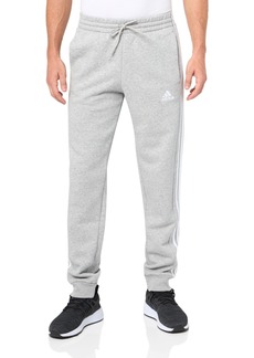 adidas Men's Tall Size Essentials 3-Stripes Fleece Tapered Cuff Pants