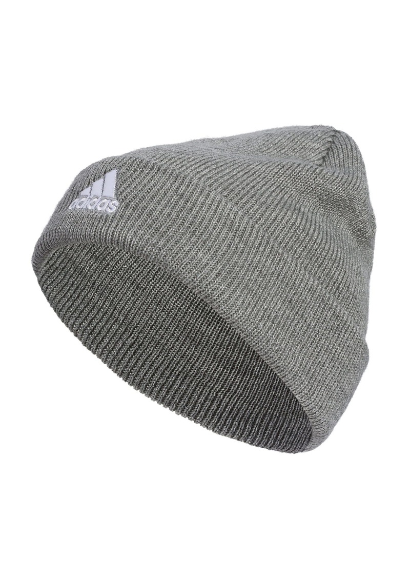 adidas Men's Team Issue Beanie Standard fit Cuffed Acrylic Knit hat/Cap for Winter  one_Size