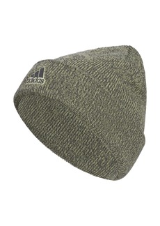 adidas Men's Team Issue Beanie Standard fit Cuffed Acrylic Knit hat/Cap for Winter Tent Green-Grey Six/Grey Six