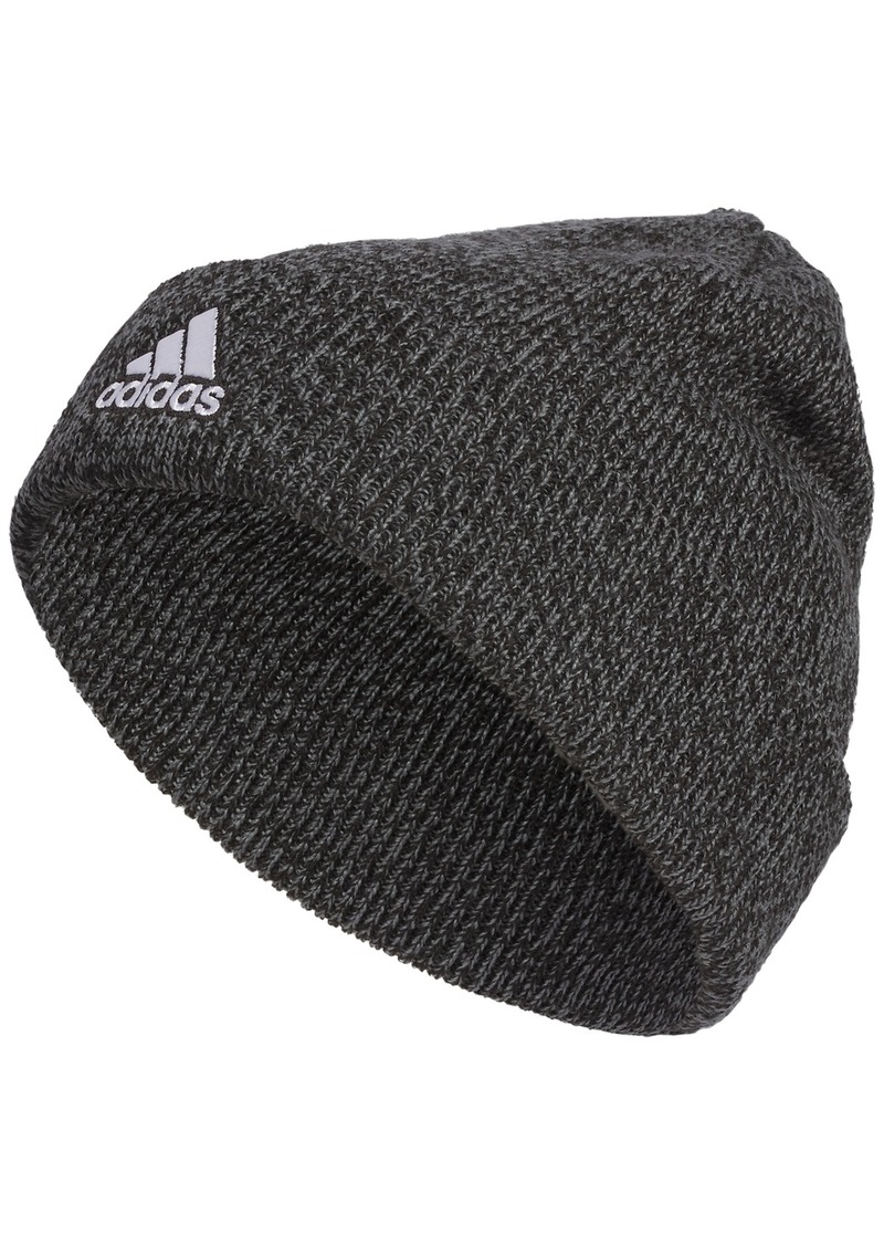 adidas Men's Team Issue Folded Knit Beanie - Dark Grey Heather