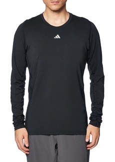 adidas Men's Size Techfit AEROREADY Training Long-Sleeve T-Shirt  /Tall