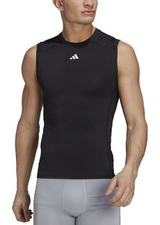 adidas Men's Techfit Performance Training Sleeveless T-Shirt - Black