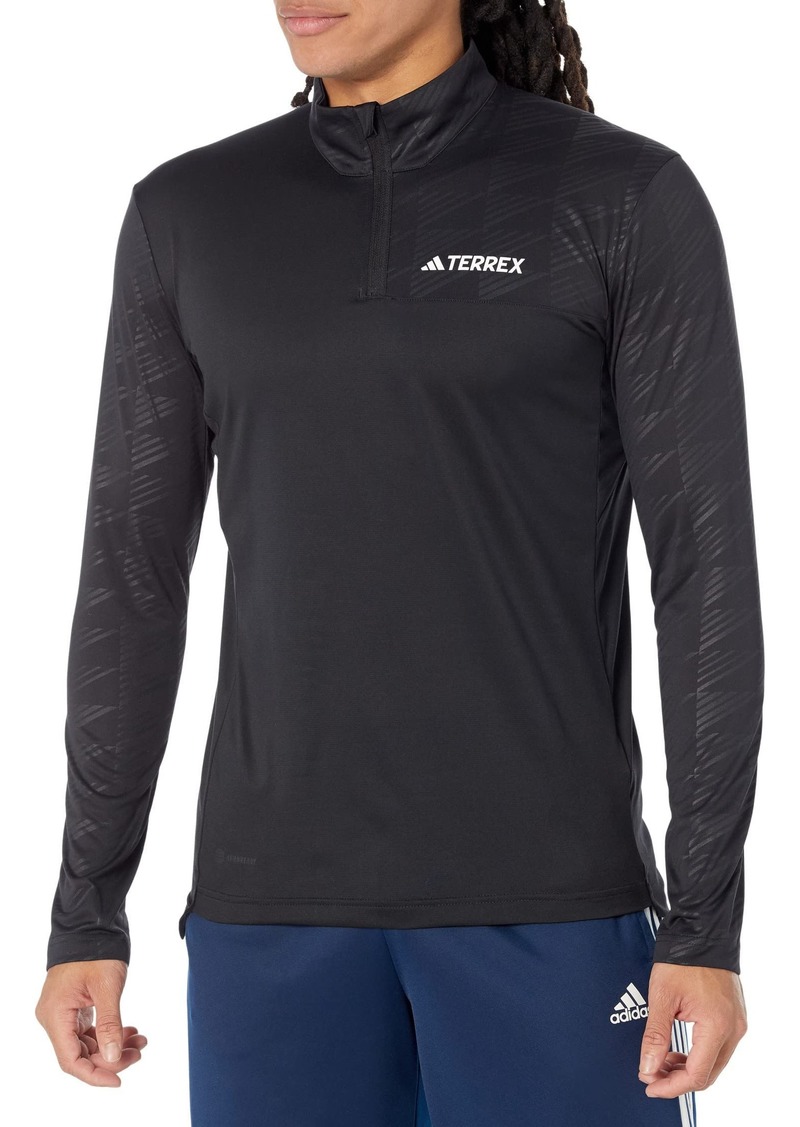 adidas Men's Terrex Multi Half Zip Long-Sleeve T-Shirt