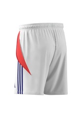 adidas Men's Tiro Stripe Logo Shorts - White/solar Red/lucid Blue