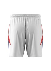 adidas Men's Tiro Stripe Logo Shorts - White/solar Red/lucid Blue