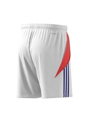 adidas Men's Tiro Stripe Logo Shorts - White/solar Red/lucid Blue