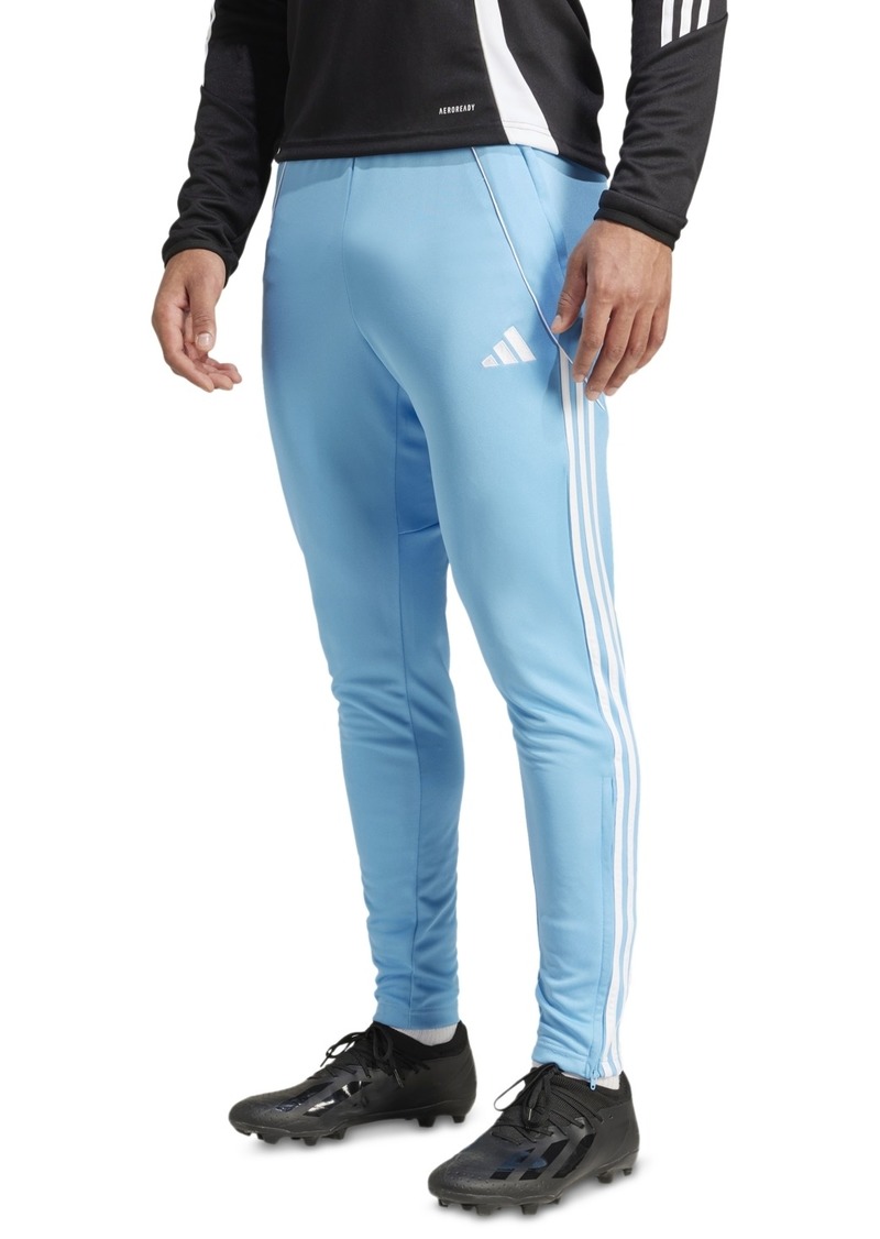 adidas Men's Tiro Three-Stripe Logo Tracks Pants - Blue Burst / Wht