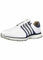 adidas Men's TOUR360 XT Spikeless Golf Shoe FTWR White/Collegiate Navy/Silver Metallic 7 W US