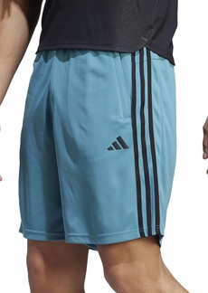 "adidas Men's Train Essentials Classic-Fit Aeroready 3-Stripes 10"" Training Shorts - Arctic Fusion Blue/black"