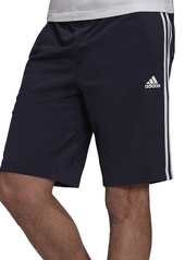 "adidas Men's Tricot Striped 10"" Shorts - Black/White"