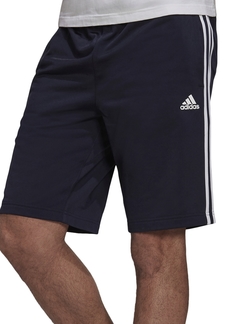 "adidas Men's Tricot Striped 10"" Shorts - Legend Ink/White"