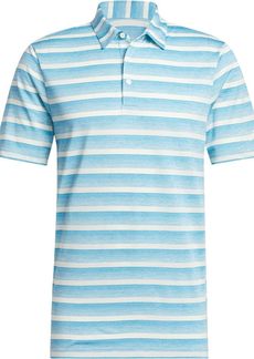 adidas Men's Two Color Stripe Polo Shirt