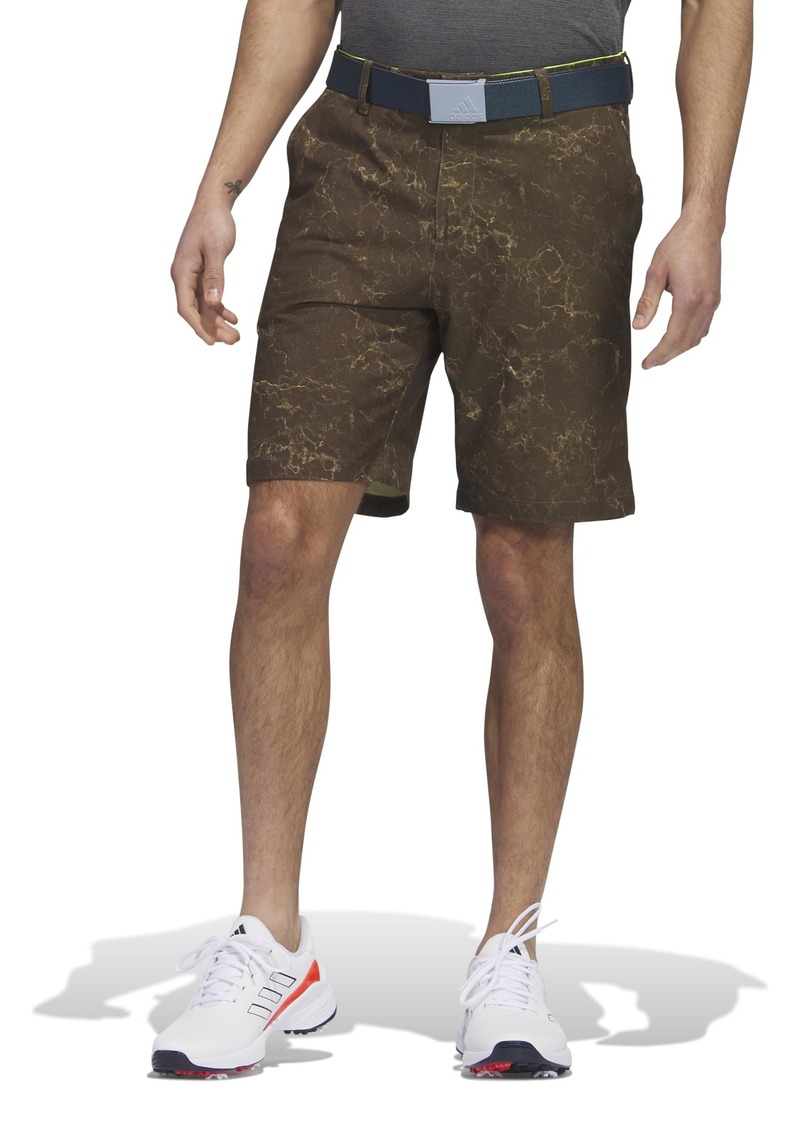 adidas Men's Ultimate Print Shorts Olive strata