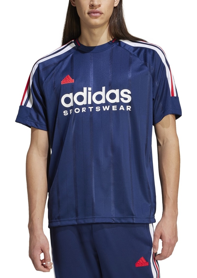 adidas Men's Usa Tiro Sports Logo Jersey T-Shirt - Navy / Red / Wht