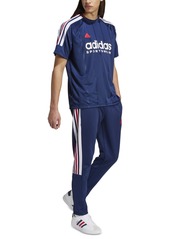 adidas Men's Usa Tiro Sports Logo Jersey T-Shirt - Navy / Red / Wht