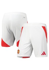 Adidas Men's White Manchester United 2024/25 Home Replica Aeroready Shorts - White