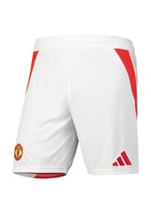 Adidas Men's White Manchester United 2024/25 Home Replica Aeroready Shorts - White