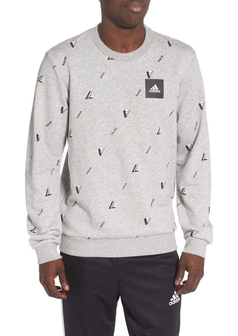 adidas originals mono crew sweatshirt