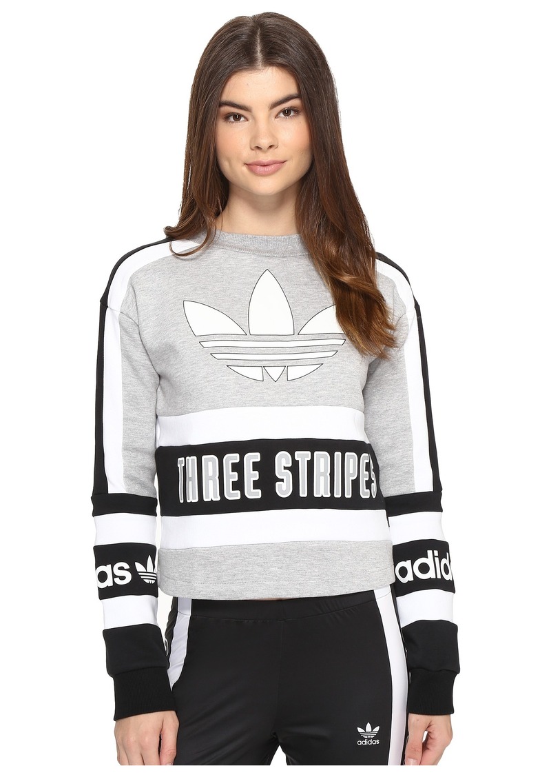 adidas 3 stripes sweatshirt