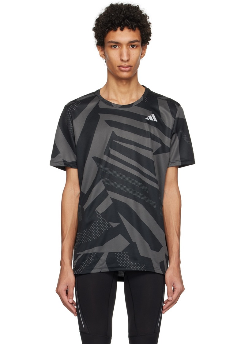 adidas Originals Black & Gray Own The Run T-Shirt