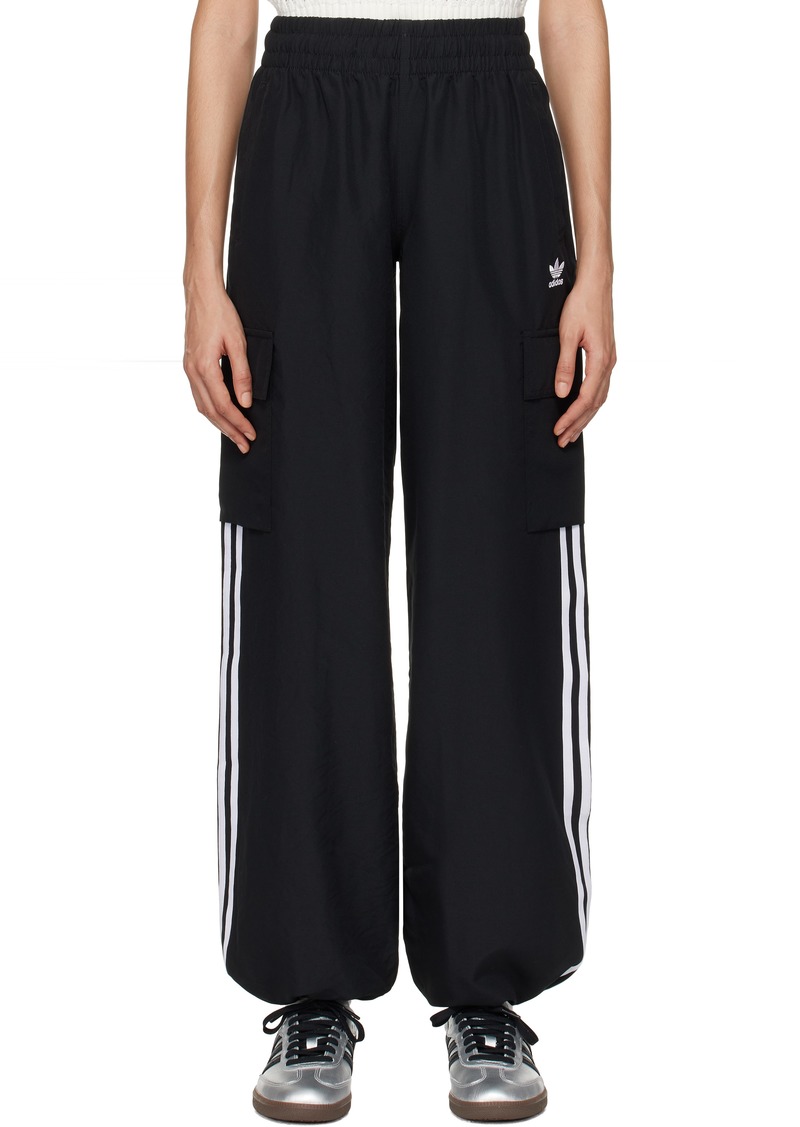 adidas Originals Black Adicolor 3-Stripes Cargo Pants