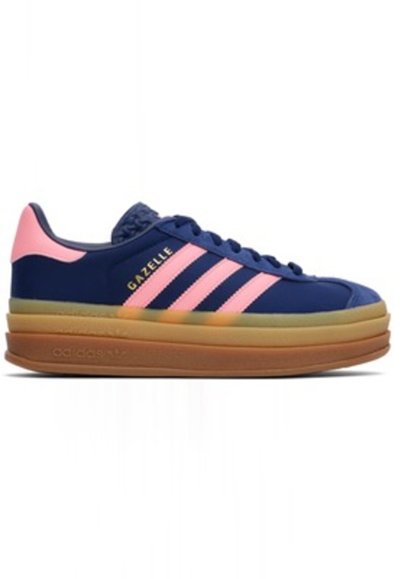 adidas Originals Blue & Pink Gazelle Bold Sneakers