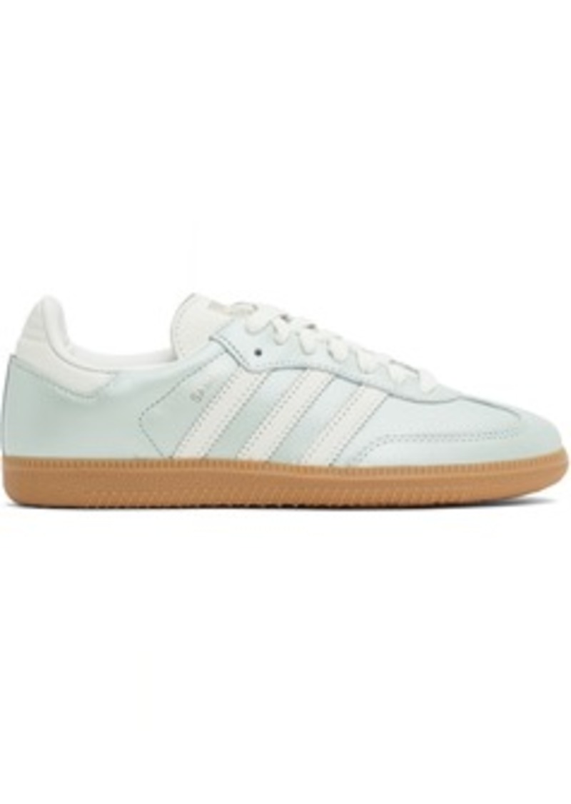 adidas Originals Blue & White Samba OG Sneakers