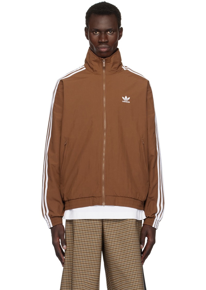 adidas Originals Brown Adicolor Woven Firebird Track Jacket