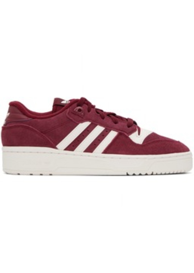 adidas Originals Burgundy Rivalry Low Sneakers