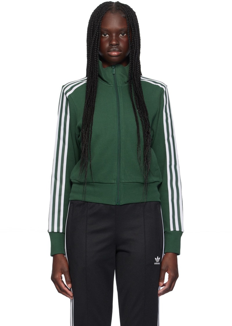 adidas Originals Green Embroidered Turtleneck