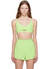 adidas Originals Green Yoga Studio Luxe Light Sport Bra