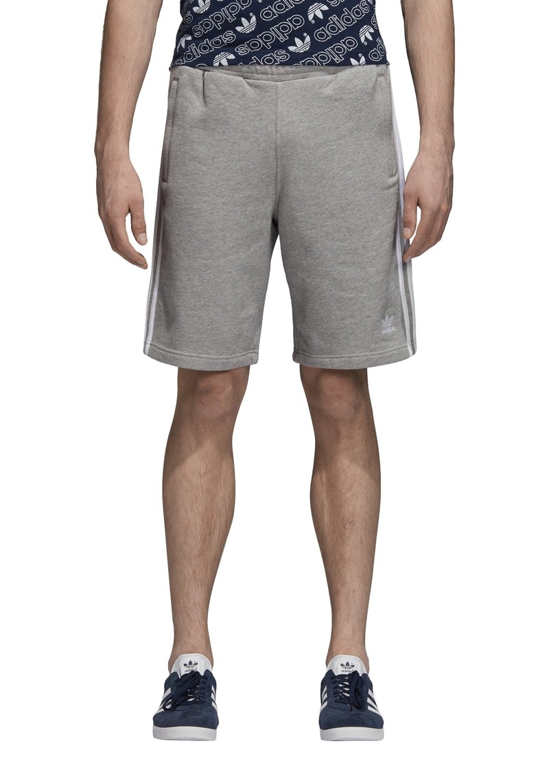 adidas Originals Men's 3-Stripes Shorts medium grey heather