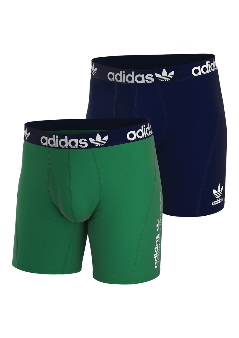 adidas Originals Men's Originals Trefoil 2-Pack Boxer Brief