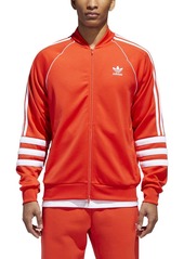 adidas Originals Men's Striped Sleeve Track Jacket hi/res red/white XS