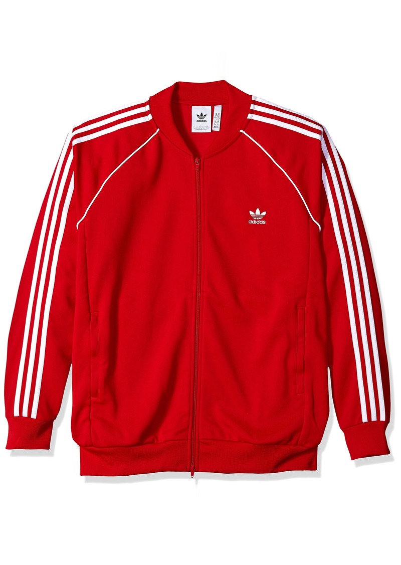 adidas originals superstar track top red