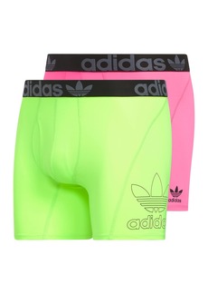 adidas Originals Men's Trefoil Athletic Comfort Fit Boxer Brief Underwear (2-Pack)