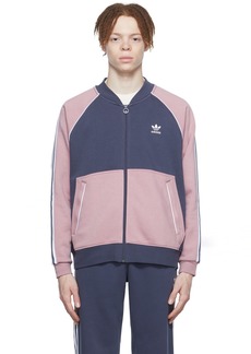 adidas Originals Navy & Pink SST Sweatshirt