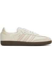 adidas Originals Off-White & Pink Samba OG Sneakers