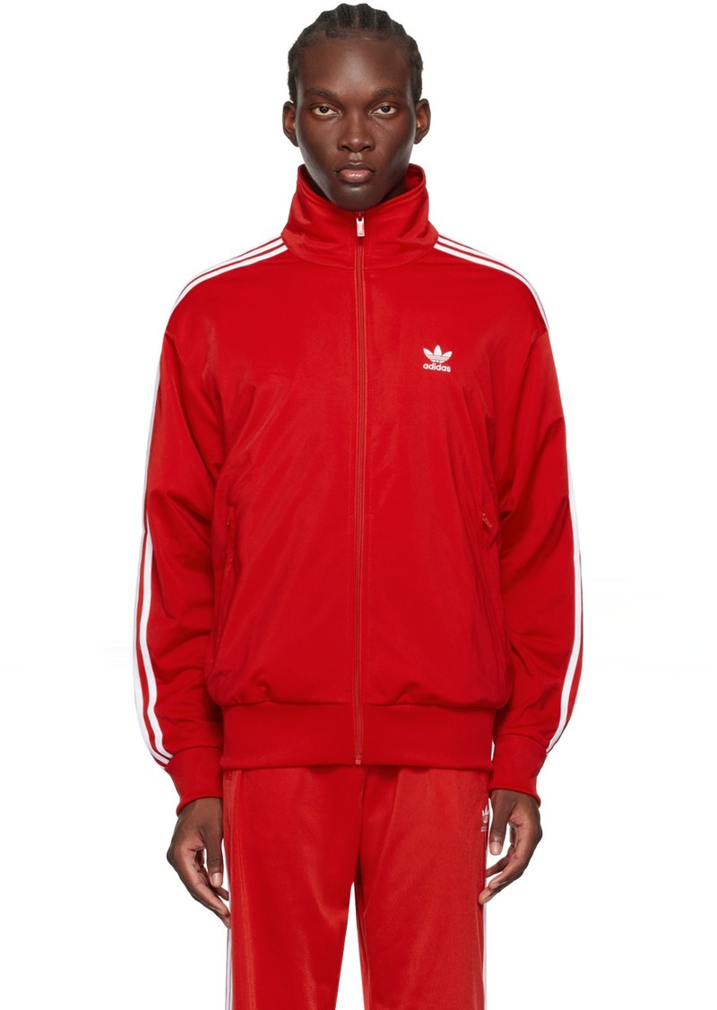 adidas Originals Red Adicolor Classics Firebird Track Jacket